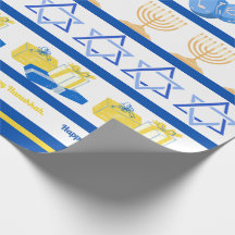 Papel de envolvimiento de Hanukkah