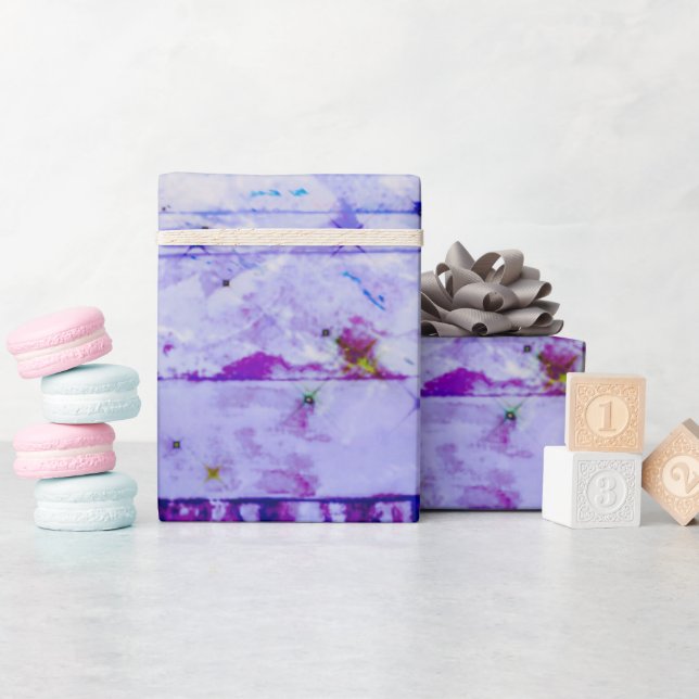 Regalo Papel de envolvimiento de impresión de lavanda (Baby Shower)