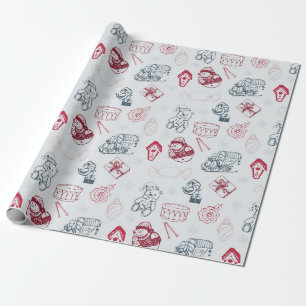 Regalo Papel de envolvimiento de juguetes de vacaciones v