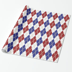 Regalo Papel de envolvimiento de la Americana Argyle