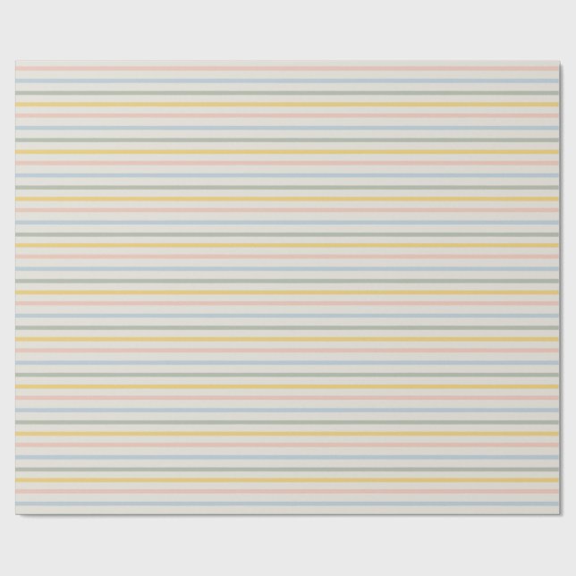 Regalo Papel de envolvimiento de la banda Pastel (Superficie plana)