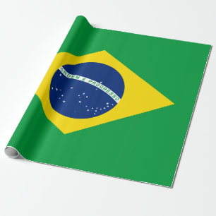 Regalo Papel de envolvimiento de la bandera brasileña