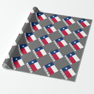 Regalo Papel de envolvimiento de la bandera texana   Estr