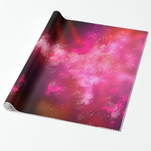 Regalo Papel de envolvimiento de la bombilla rosa del cie