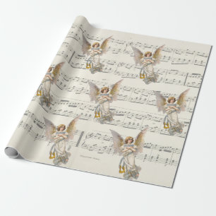 Regalo Papel de envolvimiento de la cosecha de música Ang