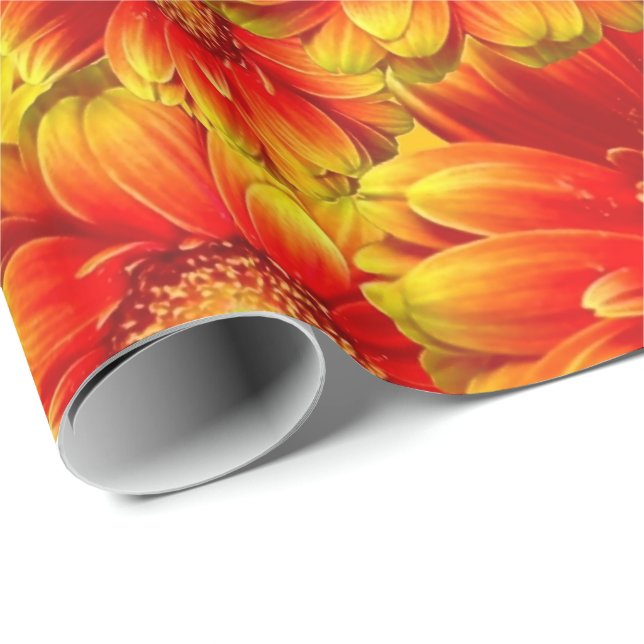 Regalo Papel de envolvimiento de la decoración de las flo (Esquina del rollo)