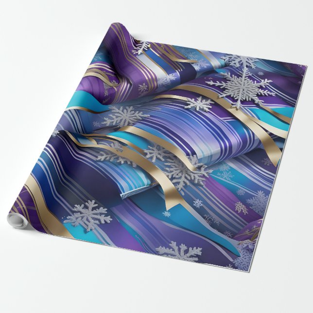 Regalo papel de envolvimiento de la elegancia real de inv (Desenrollado)