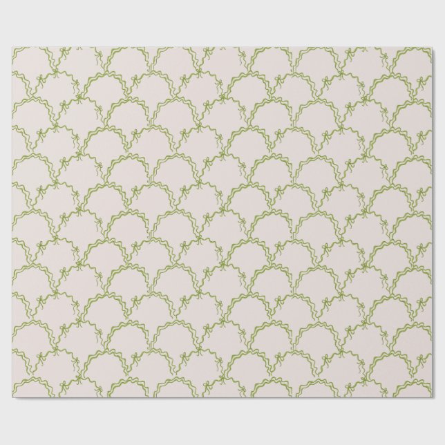 Regalo Papel de envolvimiento de la escoba verde sabio (Superficie plana)