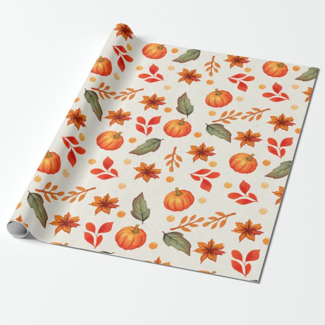 Regalo Papel de envolvimiento de la fantasía de otoño (Desenrollado)