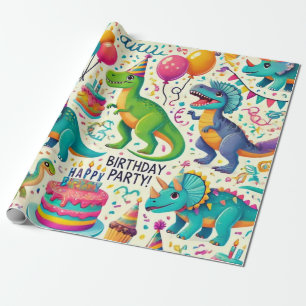 Regalo Papel de envolvimiento de la fiesta de cumpleaños