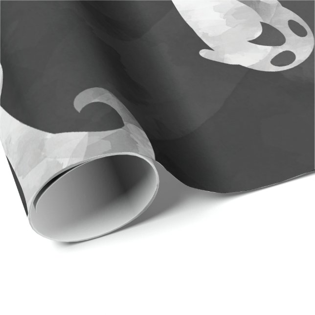Regalo Papel de envolvimiento de la fiesta fantasma de Ha (Esquina del rollo)