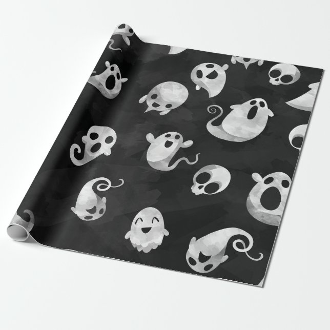 Regalo Papel de envolvimiento de la fiesta fantasma de Ha (Desenrollado)