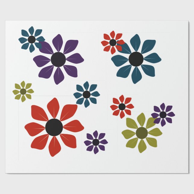 Regalo Papel de envolvimiento de la flor de primavera/edi (Superficie plana)
