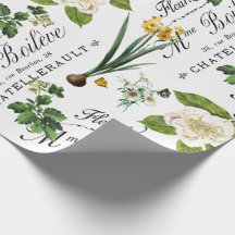 Papel de envolvimiento de la flor de primavera fra