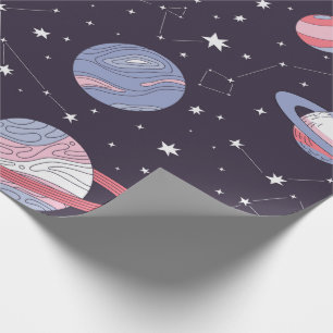 Regalo Papel de envolvimiento de la galaxia Pastel