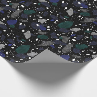 Regalo Papel de envolvimiento de la impresión Terrazzo Bl