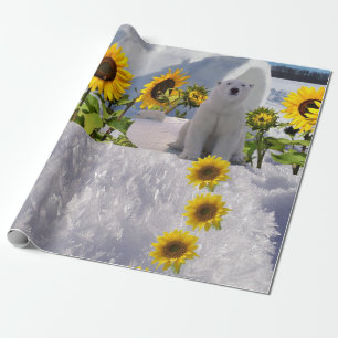 Regalo Papel de envolvimiento de la materia de oso polar