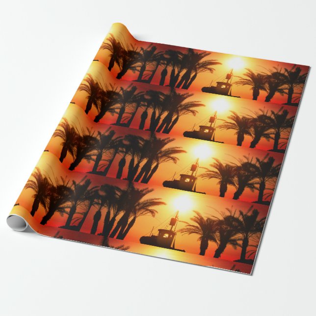 Regalo Papel de envolvimiento de la materia de vacaciones (Desenrollado)