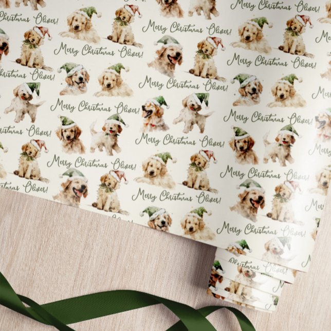 Regalo Papel de envolvimiento de la Navidad de los Perros (Subido por el creador)