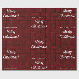 Regalo Papel de envolvimiento de la navidad oscuro y rojo