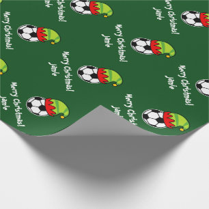 Regalo Papel de envolvimiento de la pelota de fútbol de