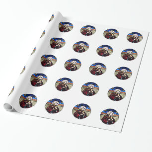 Regalo Papel de envolvimiento de la ventana de vidrio de