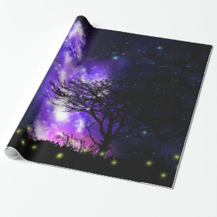 Regalo Papel de envolvimiento de la vía láctea mágica