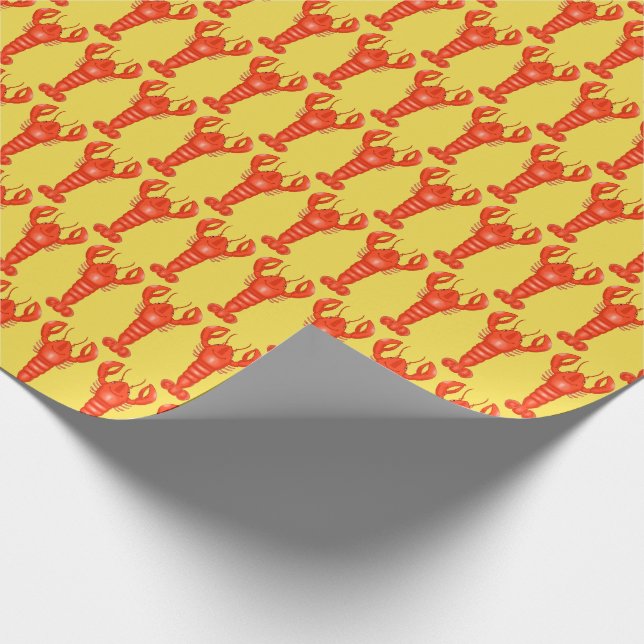 Regalo Papel de envolvimiento de langosta (Esquina)