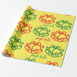 Regalo Papel de envolvimiento de las campanas JIngle