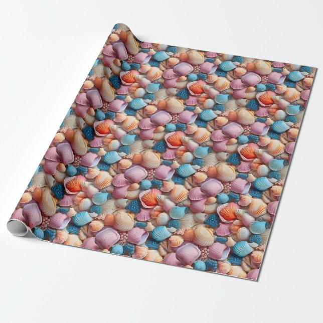 Regalo Papel de envolvimiento de las casetas costeras (Desenrollado)