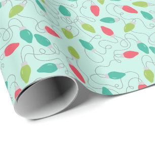 Regalo Papel de envolvimiento de las luces de amarre y br