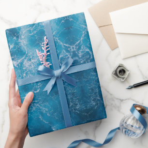 Regalo Papel de envolvimiento de las olas de remolque del