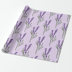 Regalo Papel de envolvimiento de lavanda Patrón púrpura