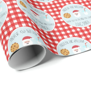 Regalo Papel de envolvimiento de leche y galletas persona