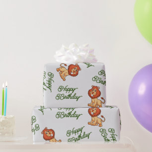 Regalo Papel de envolvimiento de leones
