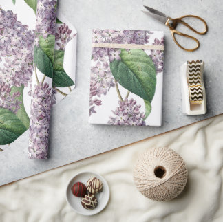Regalo Papel de envolvimiento de lila elegante
