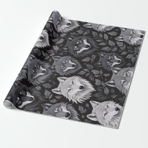 Regalo Papel de envolvimiento de lobo viking