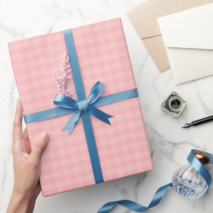 Regalo Papel de envolvimiento de lona rosa rosado