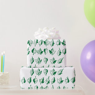 Regalo Papel de envolvimiento de los alfabetos verdes