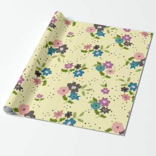 Regalo Papel de envolvimiento de los Clusters de Flores B