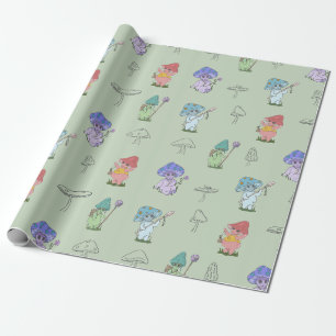 Regalo Papel de envolvimiento de los espíritus de hongos