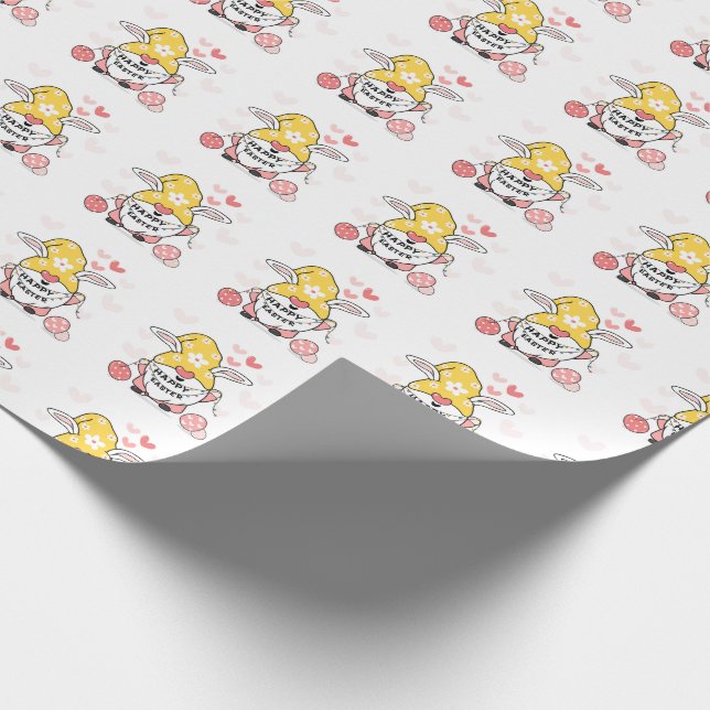 Regalo Papel de envolvimiento de los gnomos de Pascua (Esquina)