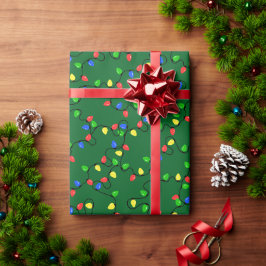 Regalo Papel de envolvimiento de luces de vacaciones