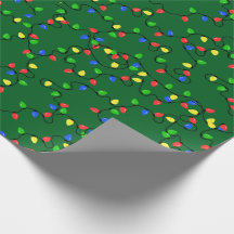 Papel de envolvimiento de luces de vacaciones