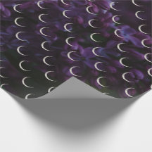 Papel de envolvimiento de luna de lino líaco místi