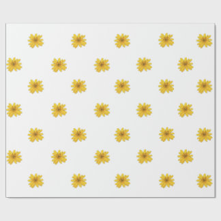 Regalo Papel de envolvimiento de margarita amarillo