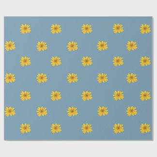 Regalo Papel de envolvimiento de margarita amarillo