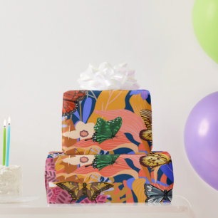 Regalo Papel de envolvimiento de mariposa