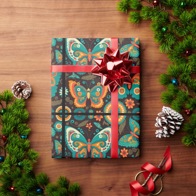 Regalo Papel de envolvimiento de mariposa de bonito (Regalo de vacaciones)