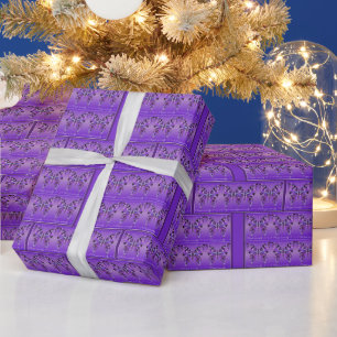 Regalo Papel de envolvimiento de mariposa morada 31